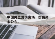 中国电子竞技游戏综合-中国男篮受伤离场，伤情尚未公布。