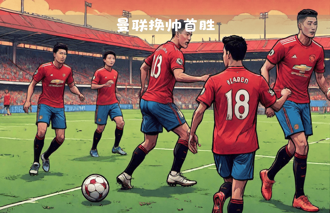 曼联主场大捷，球员赛后激动庆祝胜利，中文电子其中.